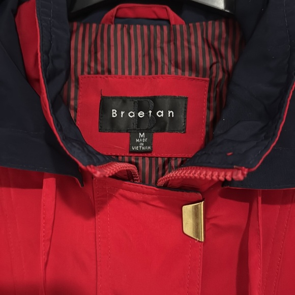Vintage Braetan Women’s Red Lightweight Lined Layering Jacket M - Picture 3 of 8